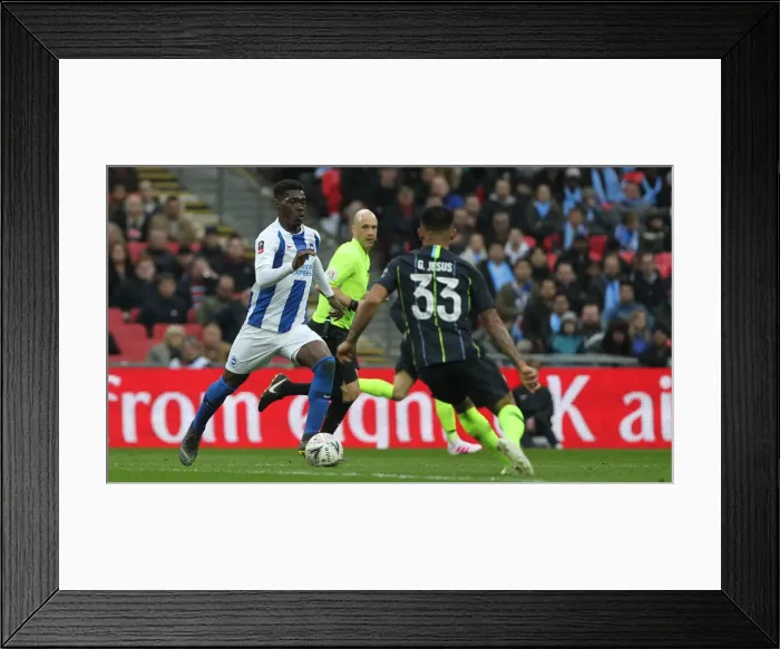 Framed Print : Emirates FA Cup Semi-Final: Manchester City vs. Brighton & Hove Albion at Wembley Stadium (06.04.19) Framed Print : Emirates FA Cup Semi-Final: Manchester City vs. Brighton & Hove Albion at Wembley Stadium (06.04.19)