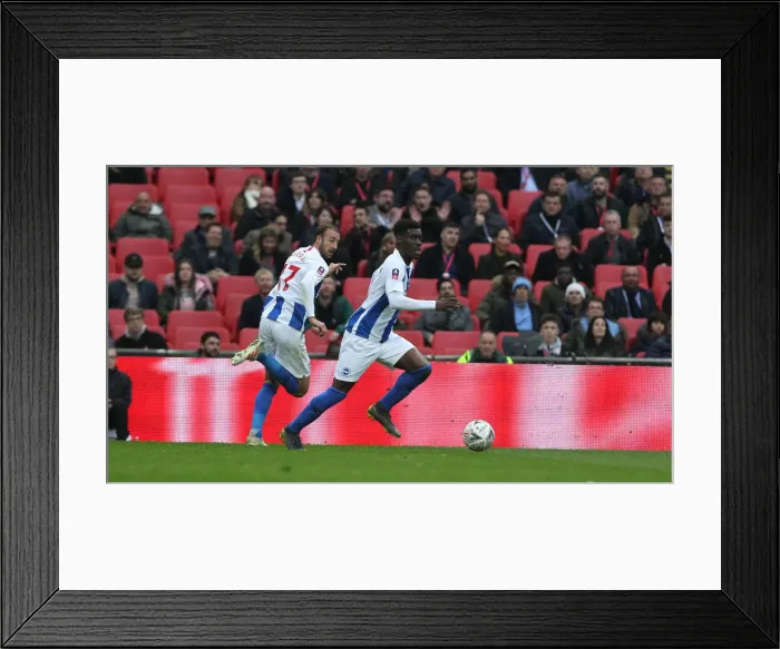 Framed Print : Manchester City vs. Brighton and Hove Albion: Emirates FA Cup Semi-Final Showdown at Wembley Stadium (06APR19) Framed Print : Manchester City vs. Brighton and Hove Albion: Emirates FA Cup Semi-Final Showdown at Wembley Stadium (06APR19)