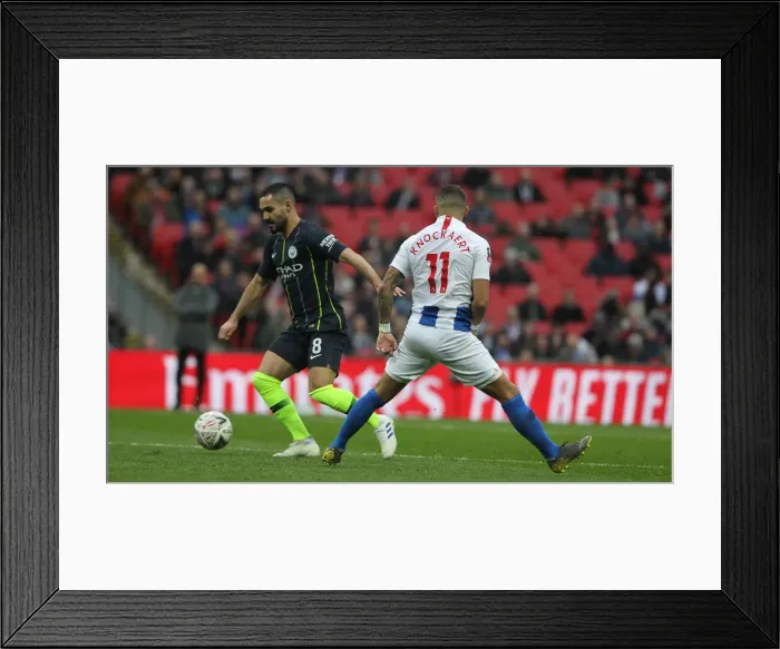 Framed Print : Manchester City vs. Brighton and Hove Albion: FA Cup Semi-Final Battle at Wembley Stadium (06APR19) Framed Print : Manchester City vs. Brighton and Hove Albion: FA Cup Semi-Final Battle at Wembley Stadium (06APR19)