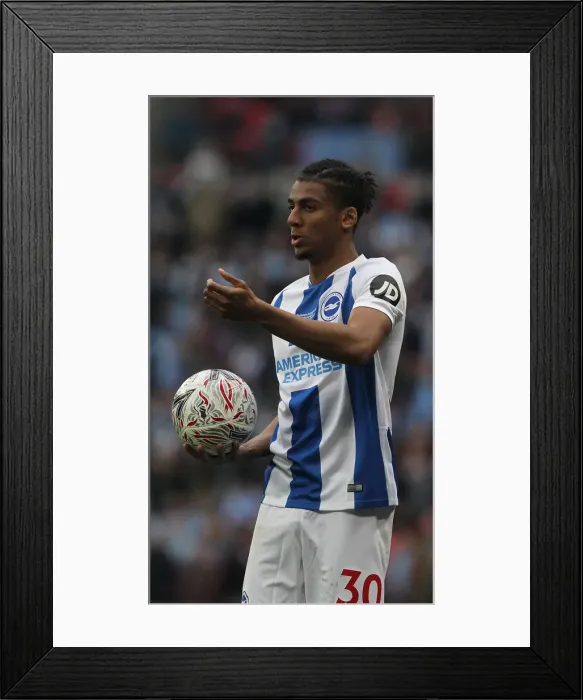 Framed Print : Manchester City vs. Brighton and Hove Albion: Emirates FA Cup Semi-Final Showdown at Wembley Stadium (06APR19)