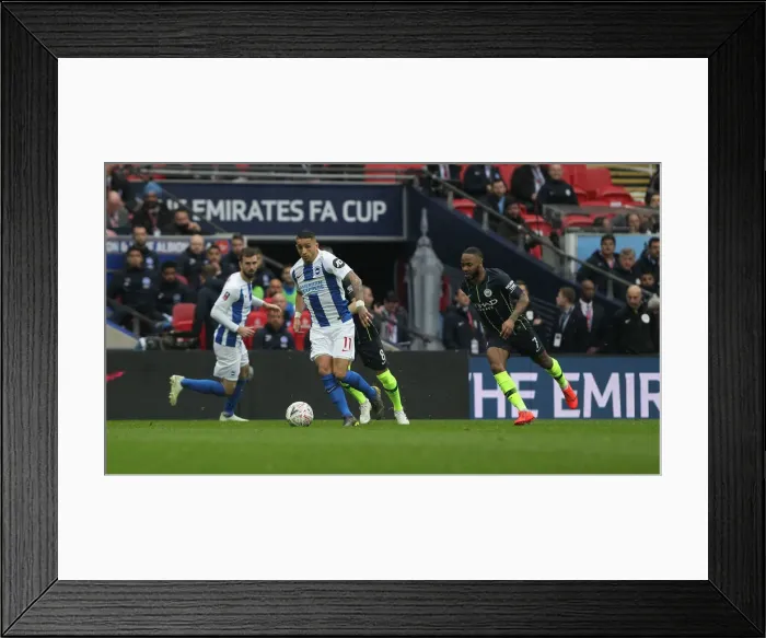 Framed Print : Emirates FA Cup Semi-Final: Manchester City vs. Brighton & Hove Albion at Wembley Stadium (06.04.19) Framed Print : Emirates FA Cup Semi-Final: Manchester City vs. Brighton & Hove Albion at Wembley Stadium (06.04.19)