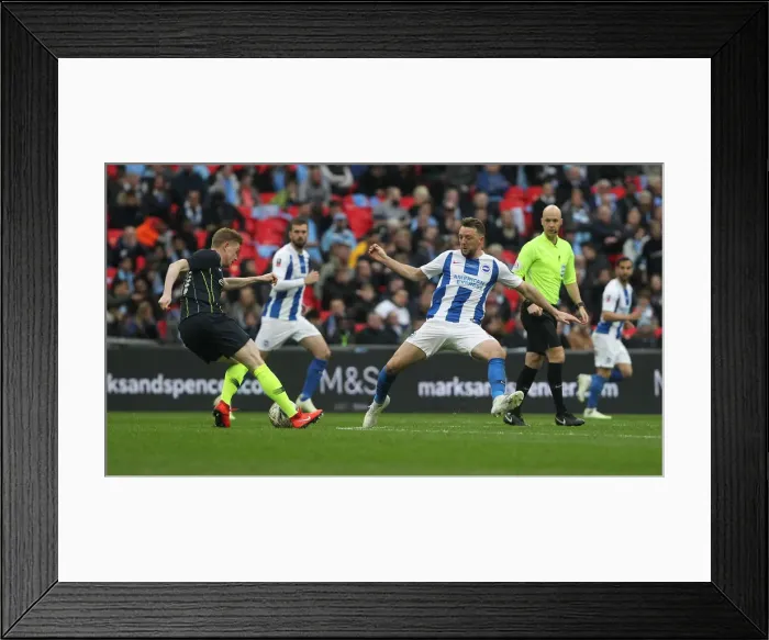 Framed Print : Manchester City vs. Brighton and Hove Albion: Emirates FA Cup Semi-Final Showdown at Wembley Stadium (06APR19) Framed Print : Manchester City vs. Brighton and Hove Albion: Emirates FA Cup Semi-Final Showdown at Wembley Stadium (06APR19)