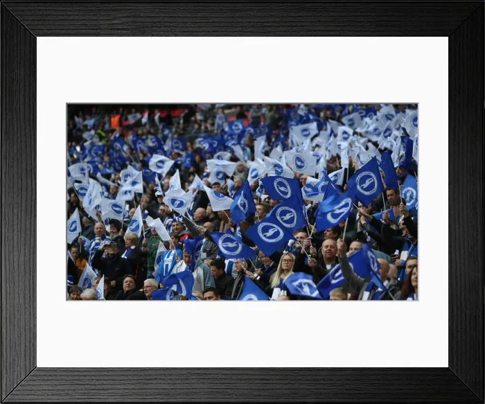 Framed Print : Manchester City vs. Brighton and Hove Albion: FA Cup Semi-Final Battle at Wembley Stadium (06APR19) Framed Print : Manchester City vs. Brighton and Hove Albion: FA Cup Semi-Final Battle at Wembley Stadium (06APR19)