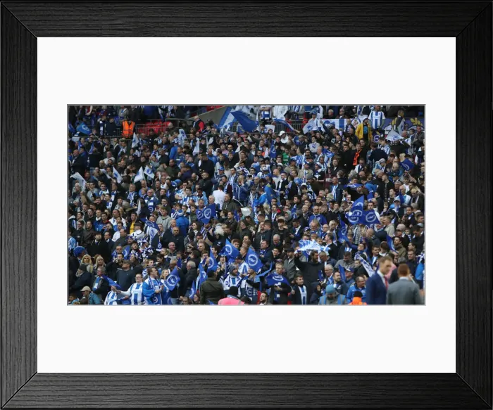Framed Print : Emirates FA Cup Semi-Final: Manchester City vs. Brighton & Hove Albion at Wembley Stadium (06.04.19)