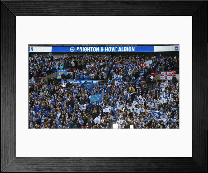 Framed Print : FA Cup Semi-Final Showdown: Manchester City vs. Brighton and Hove Albion at Wembley Stadium (06APR19) Framed Print : FA Cup Semi-Final Showdown: Manchester City vs. Brighton and Hove Albion at Wembley Stadium (06APR19)
