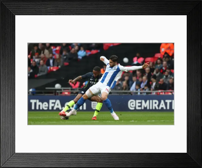 Framed Print : Emirates FA Cup Semi-Final: Manchester City vs. Brighton & Hove Albion Showdown at Wembley Stadium (06.04.19) Framed Print : Emirates FA Cup Semi-Final: Manchester City vs. Brighton & Hove Albion Showdown at Wembley Stadium (06.04.19)