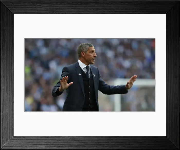 Framed Print : Manchester City vs. Brighton and Hove Albion: FA Cup Semi-Final Battle at Wembley Stadium (06APR19) Framed Print : Manchester City vs. Brighton and Hove Albion: FA Cup Semi-Final Battle at Wembley Stadium (06APR19)