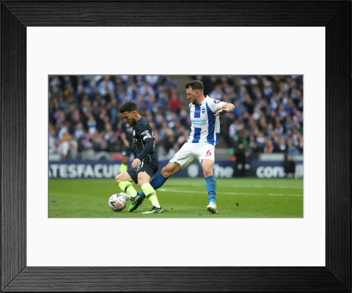 Framed Print : Manchester City vs. Brighton and Hove Albion: FA Cup Semi-Final Battle at Wembley Stadium (06APR19) Framed Print : Manchester City vs. Brighton and Hove Albion: FA Cup Semi-Final Battle at Wembley Stadium (06APR19)