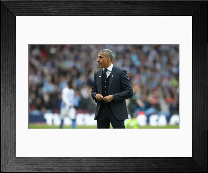 Framed Print : Emirates FA Cup Semi-Final: Manchester City vs. Brighton & Hove Albion at Wembley Stadium (06.04.19)