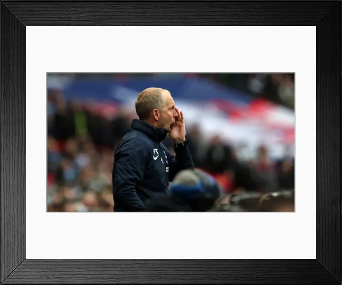 Framed Print : Manchester City vs. Brighton and Hove Albion: FA Cup Semi-Final Battle at Wembley Stadium (06APR19) Framed Print : Manchester City vs. Brighton and Hove Albion: FA Cup Semi-Final Battle at Wembley Stadium (06APR19)