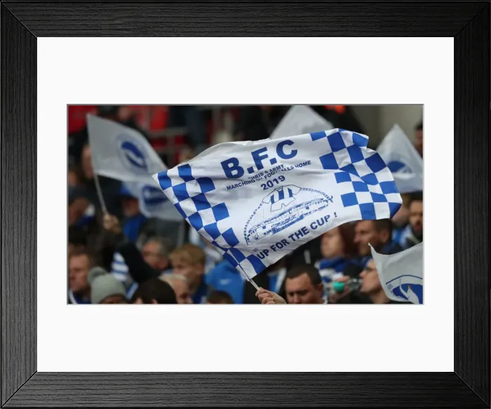 Framed Print : Manchester City vs. Brighton and Hove Albion: FA Cup Semi-Final Battle at Wembley Stadium (06APR19) Framed Print : Manchester City vs. Brighton and Hove Albion: FA Cup Semi-Final Battle at Wembley Stadium (06APR19)