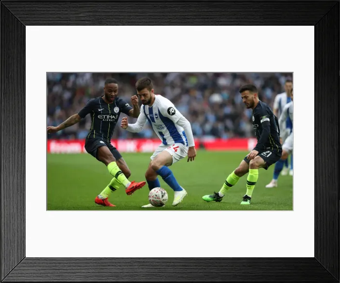 Framed Print : Manchester City vs. Brighton and Hove Albion: Emirates FA Cup Semi-Final Showdown at Wembley Stadium (06APR19) Framed Print : Manchester City vs. Brighton and Hove Albion: Emirates FA Cup Semi-Final Showdown at Wembley Stadium (06APR19)
