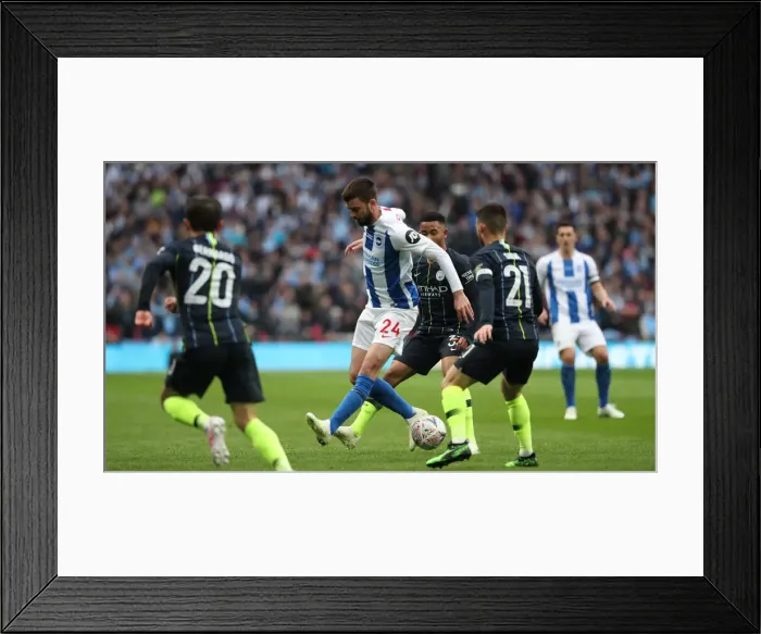 Framed Print : Manchester City vs. Brighton and Hove Albion: Emirates FA Cup Semi-Final Battle at Wembley Stadium (06APR19) Framed Print : Manchester City vs. Brighton and Hove Albion: Emirates FA Cup Semi-Final Battle at Wembley Stadium (06APR19)