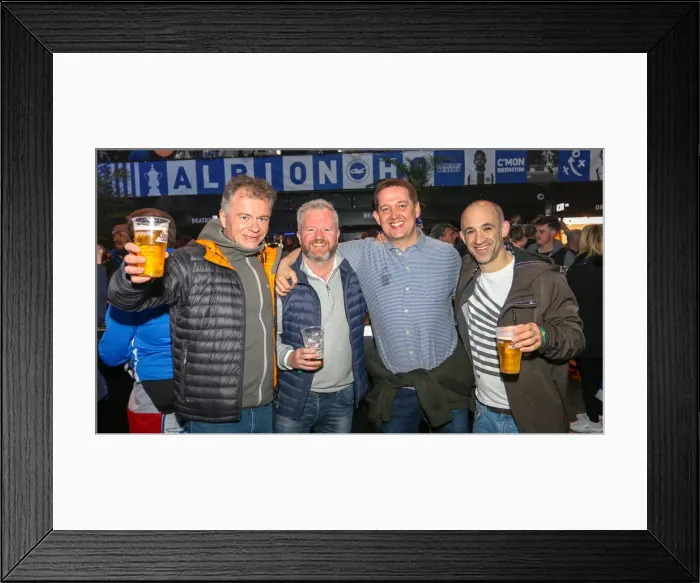 Framed Print : Manchester City vs. Brighton and Hove Albion: Emirates FA Cup Semi-Final Showdown at Wembley Stadium (06APR19)