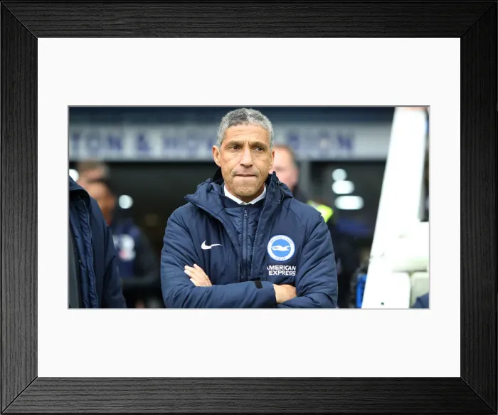 Framed Print : Chris Hughton Guides Brighton and Hove Albion in Premier League Battle against Bournemouth (13APR19) Framed Print : Chris Hughton Guides Brighton and Hove Albion in Premier League Battle against Bournemouth (13APR19)
