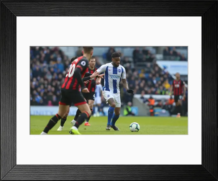 Framed Print : Brighton and Hove Albion vs Bournemouth: Premier League Battle at American Express Community Stadium (13APR19) Framed Print : Brighton and Hove Albion vs Bournemouth: Premier League Battle at American Express Community Stadium (13APR19)