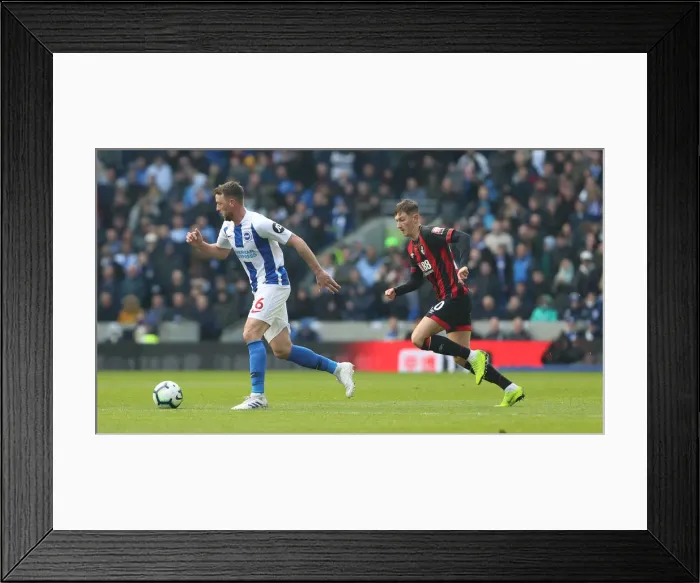 Framed Print : Brighton and Hove Albion vs. Bournemouth: Premier League Battle at American Express Community Stadium (13APR19) Framed Print : Brighton and Hove Albion vs. Bournemouth: Premier League Battle at American Express Community Stadium (13APR19)