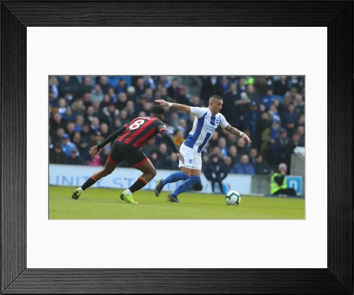 Framed Print : Brighton and Hove Albion vs Bournemouth: Premier League Battle at American Express Community Stadium (13APR19) Framed Print : Brighton and Hove Albion vs Bournemouth: Premier League Battle at American Express Community Stadium (13APR19)