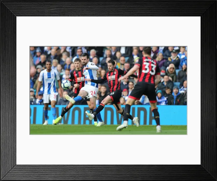 Framed Print : Brighton and Hove Albion vs. Bournemouth: Premier League Battle at American Express Community Stadium (13APR19)
