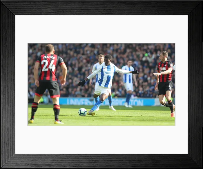 Framed Print : Brighton and Hove Albion vs Bournemouth: Premier League Showdown at American Express Community Stadium (13APR19)