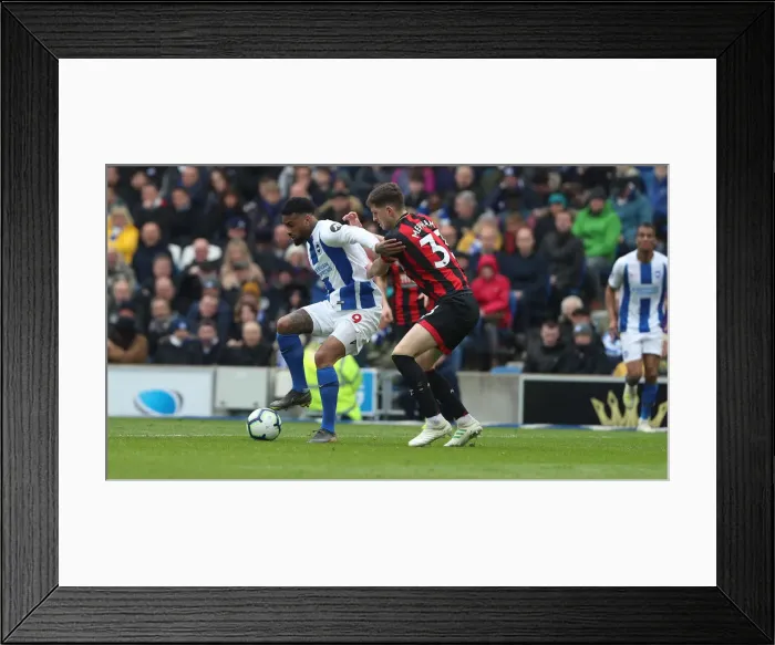 Framed Print : Brighton and Hove Albion vs. Bournemouth: Premier League Battle at American Express Community Stadium (13APR19) Framed Print : Brighton and Hove Albion vs. Bournemouth: Premier League Battle at American Express Community Stadium (13APR19)