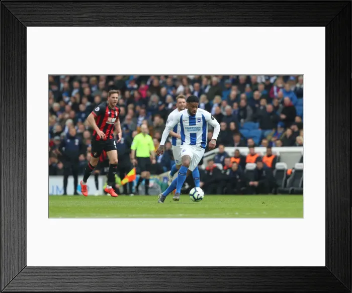 Framed Print : Brighton and Hove Albion vs Bournemouth: Premier League Battle at American Express Community Stadium (13APR19)