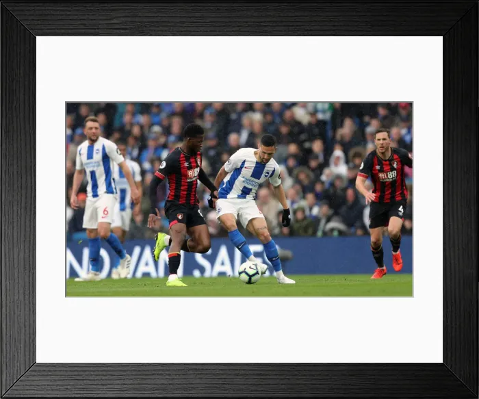 Framed Print : Brighton and Hove Albion vs. Bournemouth: Premier League Battle at American Express Community Stadium (13APR19) Framed Print : Brighton and Hove Albion vs. Bournemouth: Premier League Battle at American Express Community Stadium (13APR19)