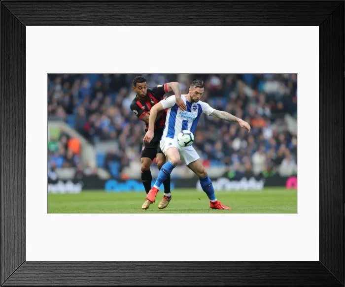 Framed Print : Brighton and Hove Albion vs Bournemouth: Premier League Battle at American Express Community Stadium (13APR19)