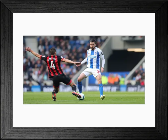 Framed Print : Brighton and Hove Albion vs Bournemouth: Premier League Showdown at American Express Community Stadium (13APR19)