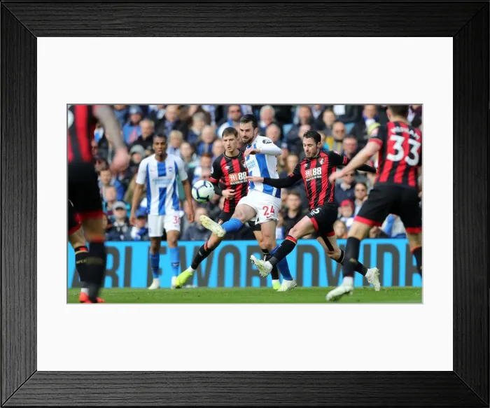 Framed Print : Brighton and Hove Albion vs. Bournemouth: Premier League Showdown at American Express Community Stadium (13APR19)