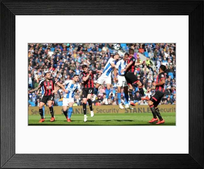 Framed Print : Brighton and Hove Albion vs Bournemouth: Premier League Battle at American Express Community Stadium (13APR19) Framed Print : Brighton and Hove Albion vs Bournemouth: Premier League Battle at American Express Community Stadium (13APR19)