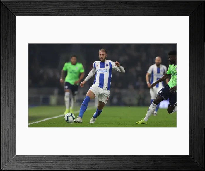 Framed Print : Brighton and Hove Albion vs. Cardiff City: Premier League Battle at American Express Community Stadium (16th April 2019) Framed Print : Brighton and Hove Albion vs. Cardiff City: Premier League Battle at American Express Community Stadium (16th April 2019)