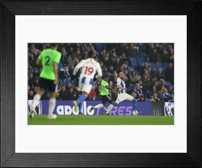 Framed Print : Brighton and Hove Albion vs. Cardiff City: Premier League Showdown at American Express Community Stadium (16th April 2019) Framed Print : Brighton and Hove Albion vs. Cardiff City: Premier League Showdown at American Express Community Stadium (16th April 2019)