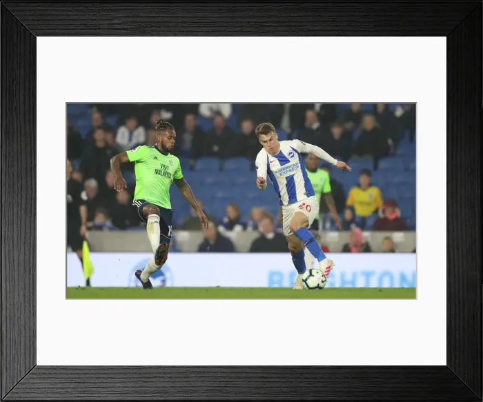 Framed Print : Brighton and Hove Albion vs. Cardiff City: Premier League Battle at American Express Community Stadium (16th April 2019) Framed Print : Brighton and Hove Albion vs. Cardiff City: Premier League Battle at American Express Community Stadium (16th April 2019)