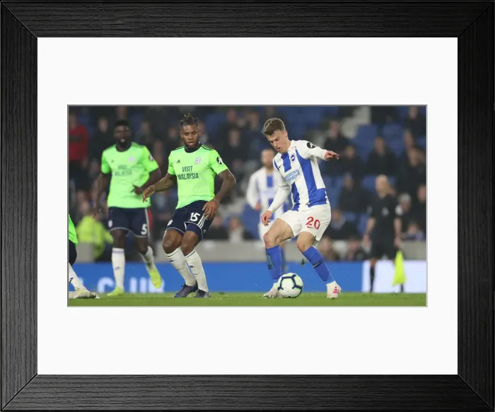 Framed Print : Brighton and Hove Albion vs. Cardiff City: Premier League Showdown at American Express Community Stadium (April 16, 2019) Framed Print : Brighton and Hove Albion vs. Cardiff City: Premier League Showdown at American Express Community Stadium (April 16, 2019)