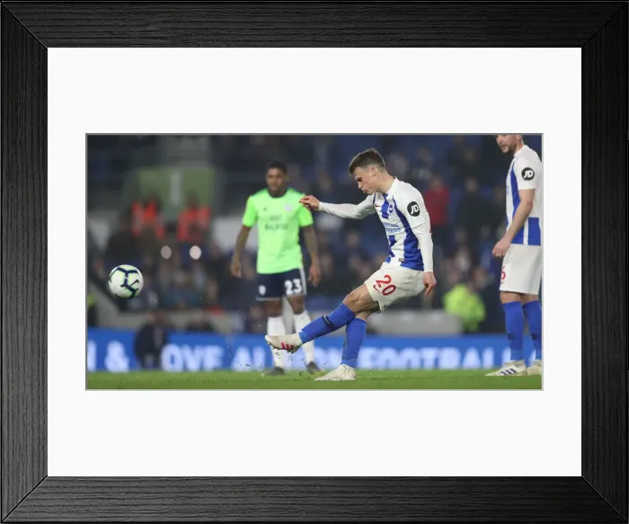 Framed Print : Brighton and Hove Albion vs. Cardiff City: Premier League Battle at American Express Community Stadium (16th April 2019) Framed Print : Brighton and Hove Albion vs. Cardiff City: Premier League Battle at American Express Community Stadium (16th April 2019)