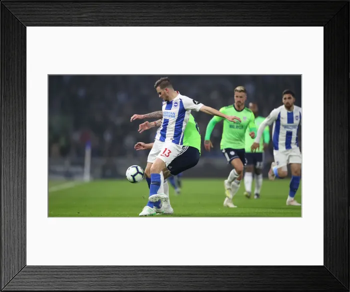 Framed Print : Brighton and Hove Albion vs. Cardiff City: Premier League Battle at American Express Community Stadium (April 16, 2019) Framed Print : Brighton and Hove Albion vs. Cardiff City: Premier League Battle at American Express Community Stadium (April 16, 2019)