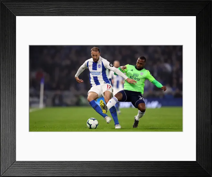 Framed Print : Brighton and Hove Albion vs. Cardiff City: Premier League Battle at American Express Community Stadium (April 16, 2019) Framed Print : Brighton and Hove Albion vs. Cardiff City: Premier League Battle at American Express Community Stadium (April 16, 2019)