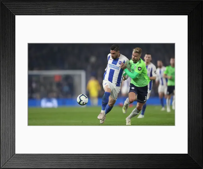 Framed Print : Brighton and Hove Albion vs. Cardiff City: Premier League Battle at American Express Community Stadium (16th April 2019) Framed Print : Brighton and Hove Albion vs. Cardiff City: Premier League Battle at American Express Community Stadium (16th April 2019)