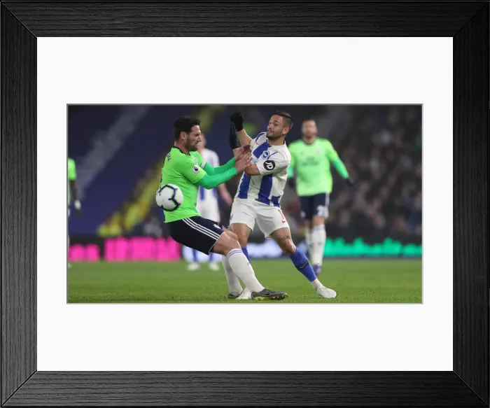 Framed Print : Brighton and Hove Albion vs. Cardiff City: Premier League Showdown at American Express Community Stadium (April 16, 2019) Framed Print : Brighton and Hove Albion vs. Cardiff City: Premier League Showdown at American Express Community Stadium (April 16, 2019)