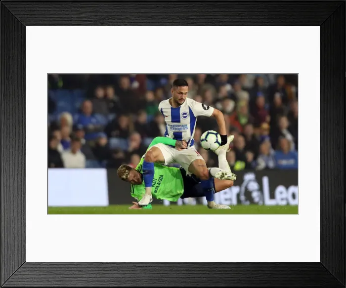 Framed Print : Brighton and Hove Albion vs. Cardiff City: Premier League Battle at American Express Community Stadium (16th April 2019) Framed Print : Brighton and Hove Albion vs. Cardiff City: Premier League Battle at American Express Community Stadium (16th April 2019)