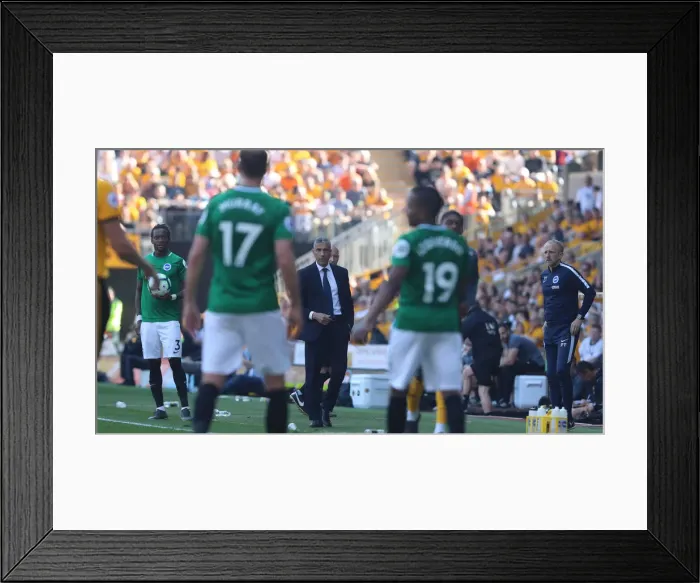 Framed Print : Premier League Showdown: Wolverhampton Wanderers vs. Brighton and Hove Albion at Molineux Stadium (20APR19) Framed Print : Premier League Showdown: Wolverhampton Wanderers vs. Brighton and Hove Albion at Molineux Stadium (20APR19)