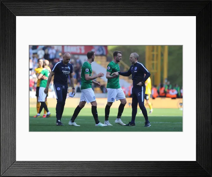 Framed Print : Premier League Showdown: Wolverhampton Wanderers vs. Brighton and Hove Albion at Molineux Stadium (20APR19) Framed Print : Premier League Showdown: Wolverhampton Wanderers vs. Brighton and Hove Albion at Molineux Stadium (20APR19)