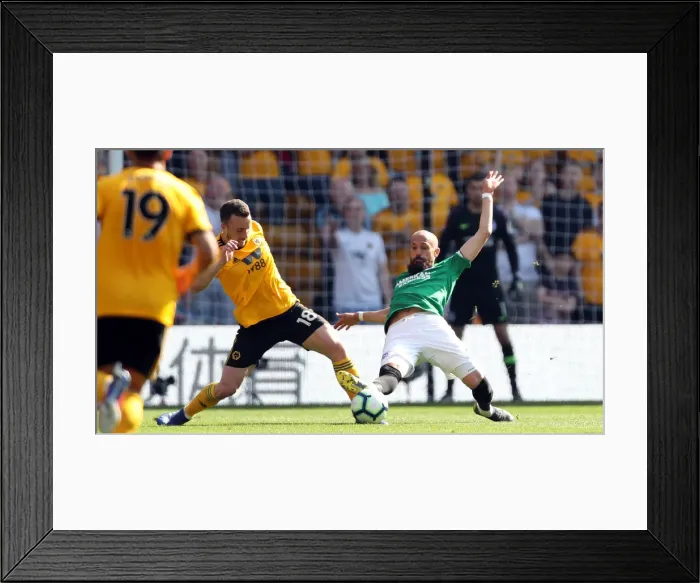 Framed Print : Premier League Showdown: Wolverhampton Wanderers vs. Brighton and Hove Albion at Stamford Bridge (20APR19) Framed Print : Premier League Showdown: Wolverhampton Wanderers vs. Brighton and Hove Albion at Stamford Bridge (20APR19)