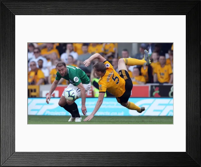 Framed Print : Premier League Showdown: Wolverhampton Wanderers vs. Brighton & Hove Albion at Stamford Bridge (20APR19) Framed Print : Premier League Showdown: Wolverhampton Wanderers vs. Brighton & Hove Albion at Stamford Bridge (20APR19)