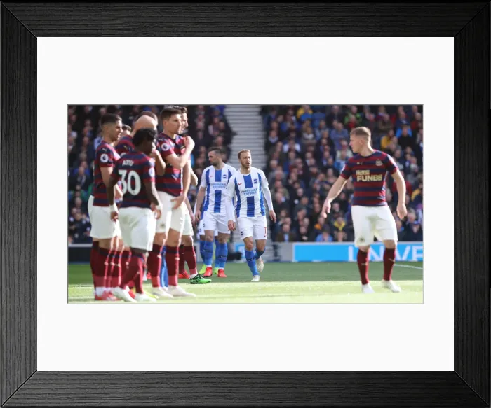 Framed Print : Premier League Showdown: Brighton & Hove Albion vs. Newcastle United (27APR19) - American Express Community Stadium Framed Print : Premier League Showdown: Brighton & Hove Albion vs. Newcastle United (27APR19) - American Express Community Stadium