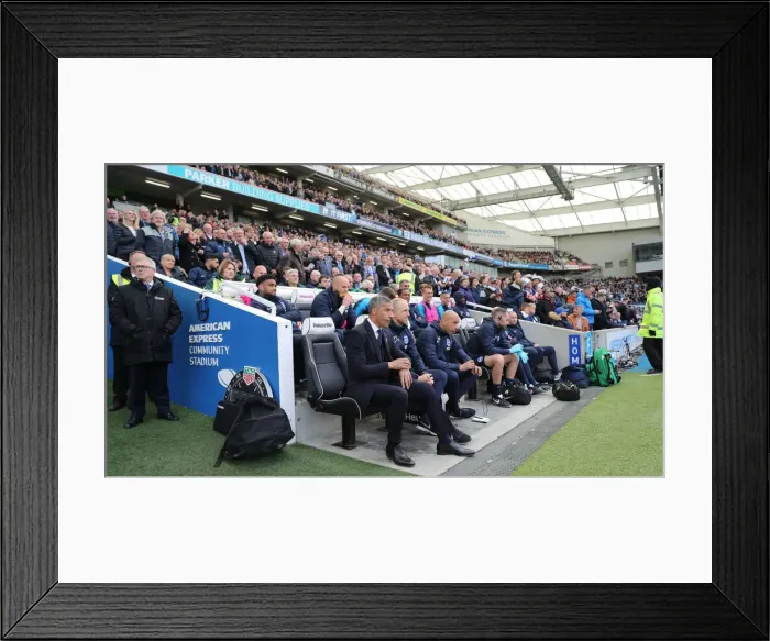 Framed Print : Brighton and Hove Albion vs. Newcastle United: A Premier League Showdown at American Express Community Stadium (27APR19) Framed Print : Brighton and Hove Albion vs. Newcastle United: A Premier League Showdown at American Express Community Stadium (27APR19)