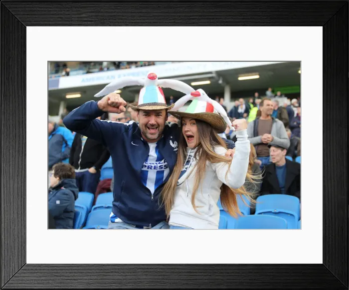Framed Print : Intense Premier League Showdown: Brighton & Hove Albion vs. Newcastle United (27APR19)