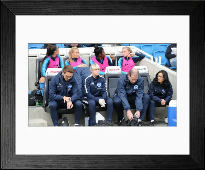 Framed Print : Brighton and Hove Albion Women vs Arsenal Women: WSL Clash at American Express Community Stadium (29APR19) - Match Action Framed Print : Brighton and Hove Albion Women vs Arsenal Women: WSL Clash at American Express Community Stadium (29APR19) - Match Action
