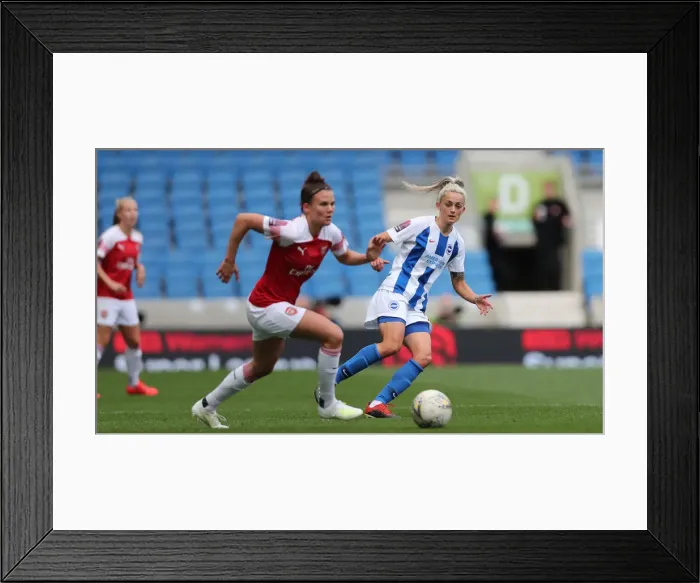 Framed Print : Brighton and Hove Albion Women vs Arsenal Women: WSL Clash at American Express Community Stadium (29APR19) - Intense Match Action Framed Print : Brighton and Hove Albion Women vs Arsenal Women: WSL Clash at American Express Community Stadium (29APR19) - Intense Match Action